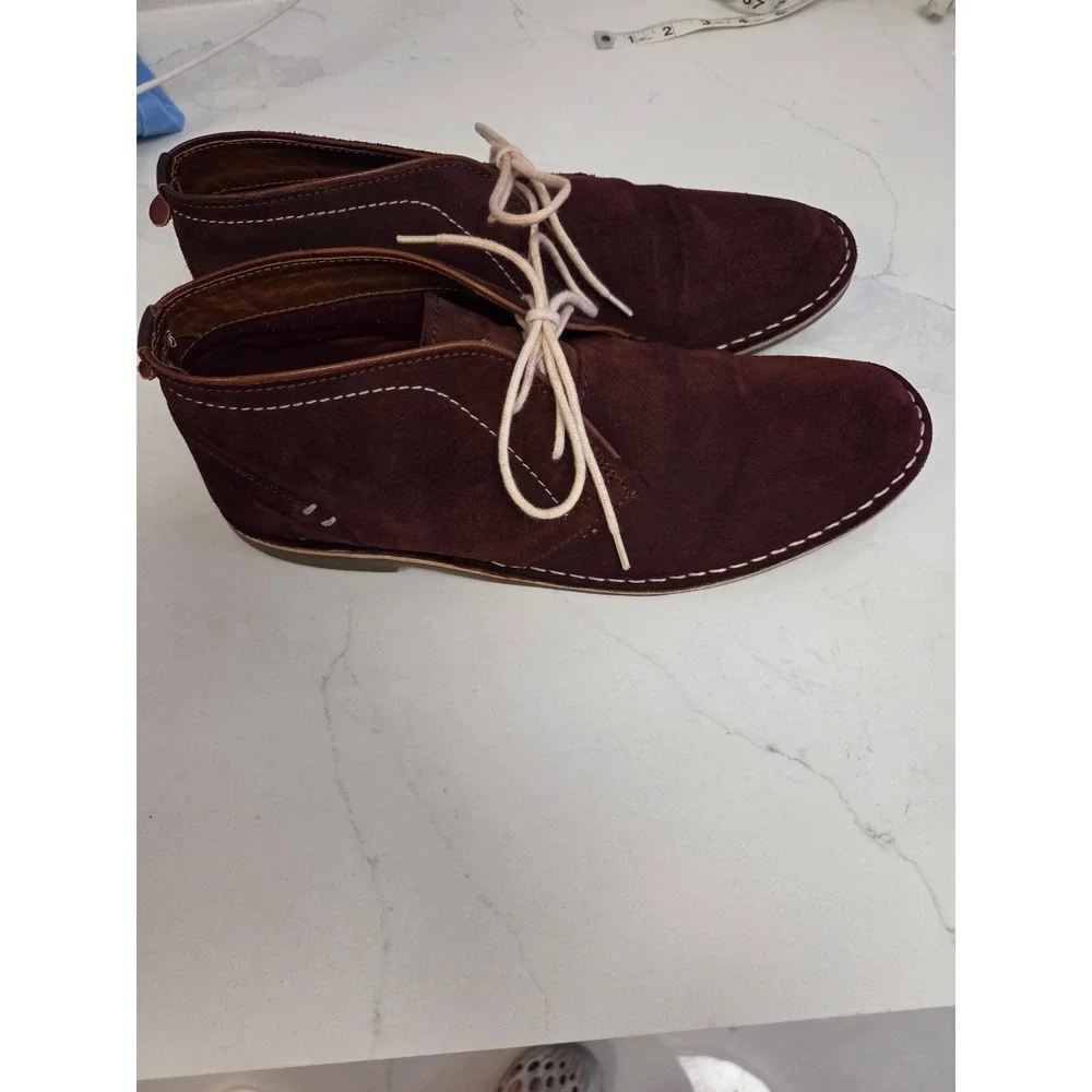 Steve Madden Mens Brown Suede Chukka Desert Boots Size 11 Harken Brown
